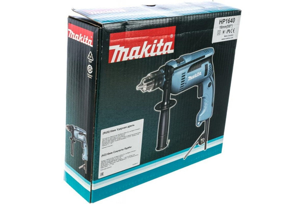 Дрель уд,680Вт,ЗВП-13мм,0-2800об\м,1.8кг,кор Makita HP1640