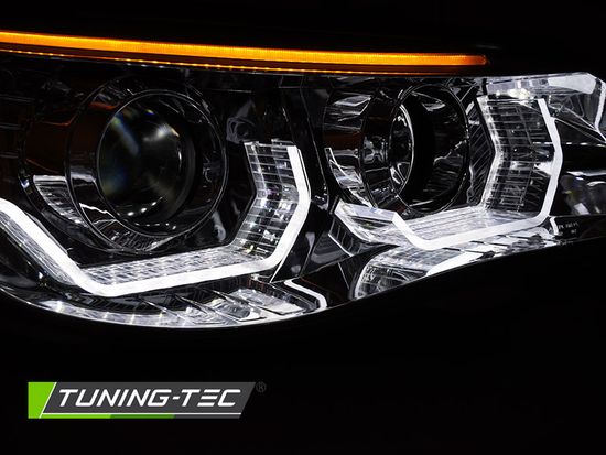 Фары передние ANGEL EYES LED 3D CHROME для BMW E60 E61 03-07