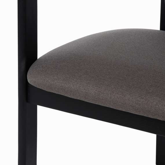 Стул Irma черный с серой обивкой