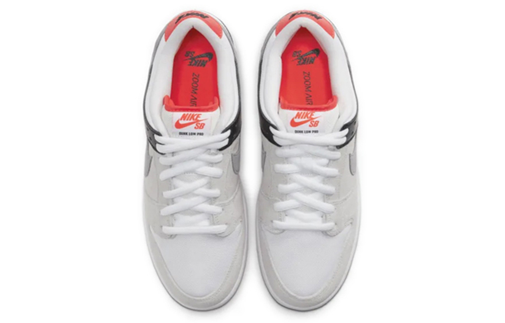 Nike Dunk SB Pro Iso "Infrared" non-slip wear-resistant low-top sneakers for men and women the same gray orange