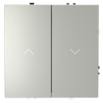 Выключатель встраиваемый VOLTUM S70 для жалюзи 10А, (сталь)