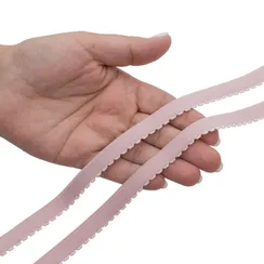 Резинка отделочная пыльно-розовая 12 мм (цв. 019), 641/12