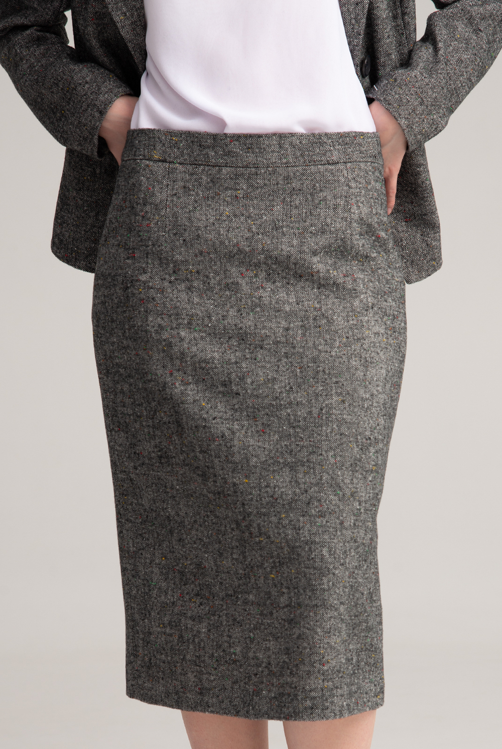 Юбка женская 2479ЮПБ, сер.меланж #523СМ012479ЮПБ