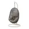 Florina Подвесное кресло с светло-серой ножкой темно-серое
