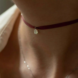 винная шелковая лента