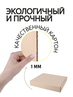 Коробка подарочная картонная 10 шт, 25х25х3