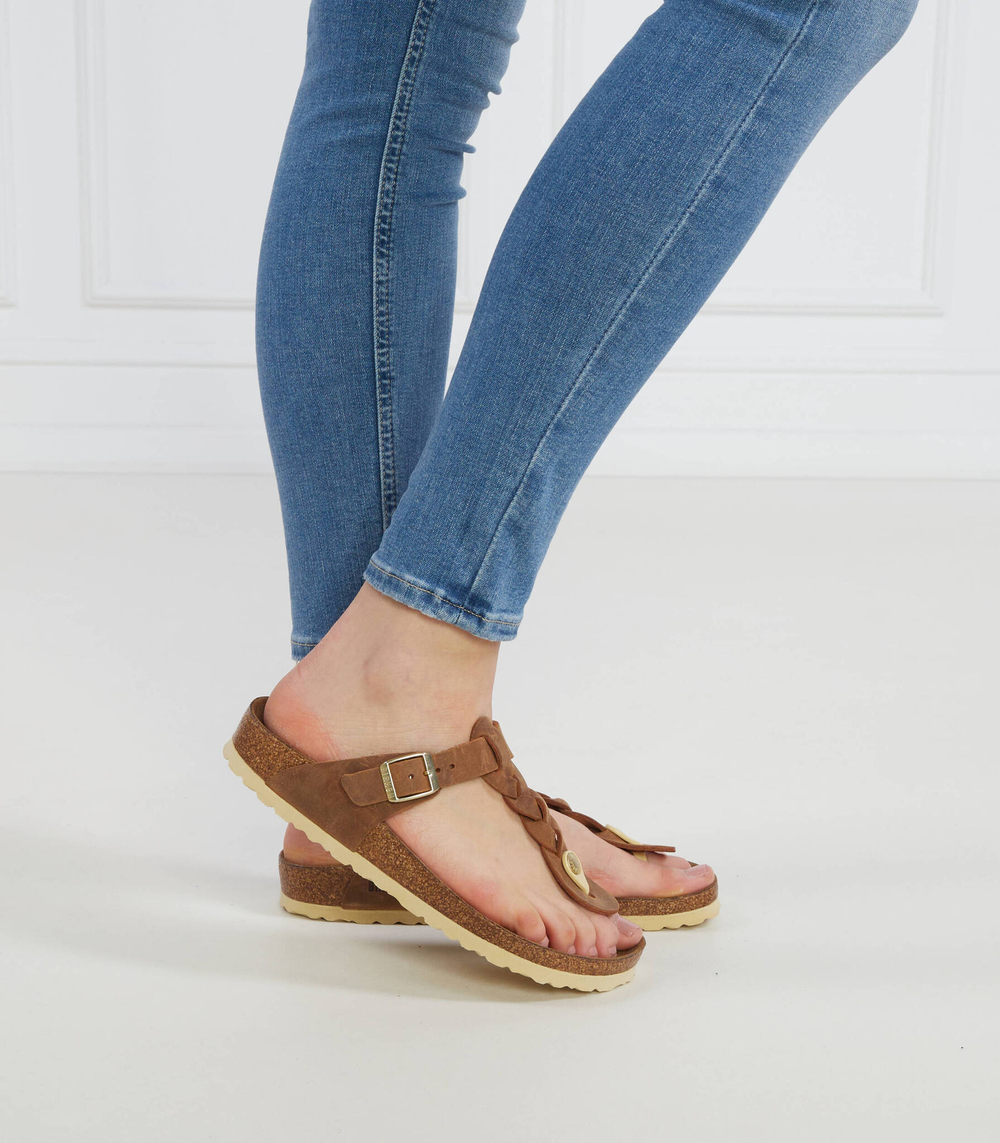 Кожаные вьетнамки Gizeh Braided LEOI Birkenstock - коричневый(1021336)