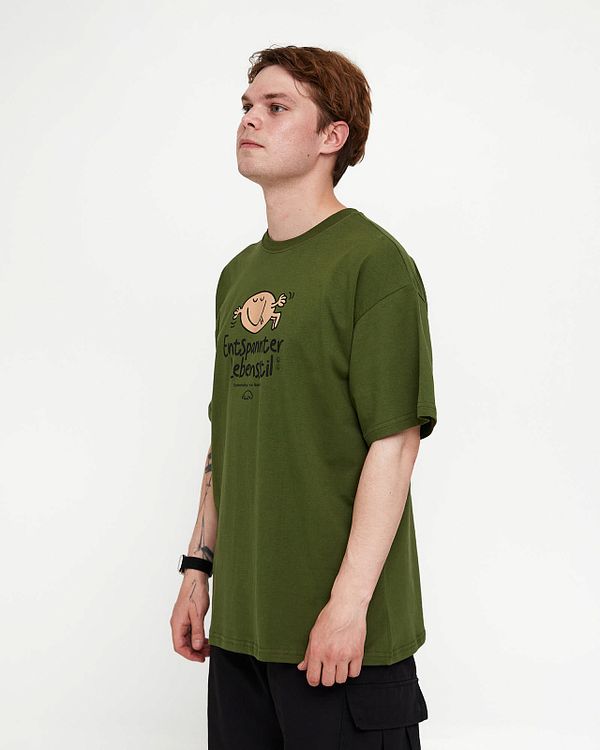 Футболка 306 Entspanter Lebensstil хаки - фото 2
