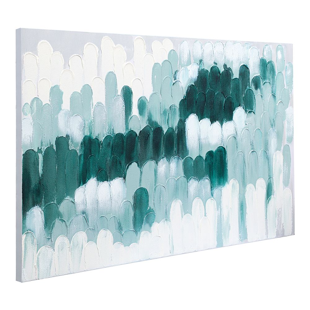 Панно декоративное с ручной росписью By Feel, 120х80 см, индиго