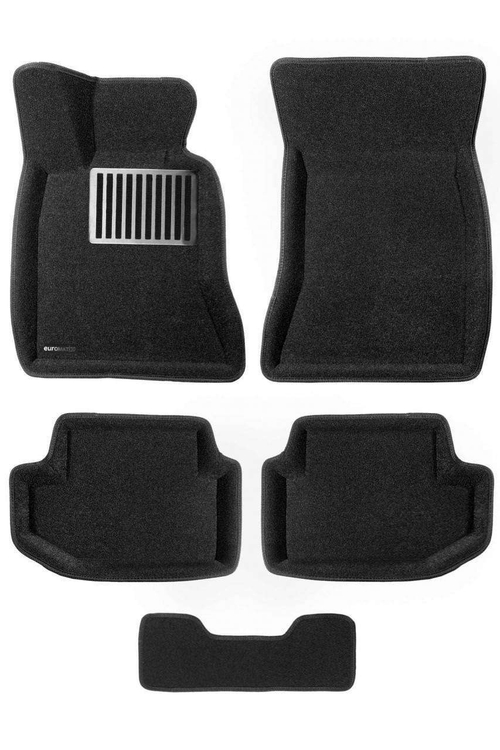 Коврики салона для BMW 5 (F10) (2014-2016) Euromat 3D Lux черные. Арт. EM3D-001218