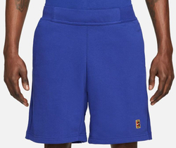 Мужские теннисные шорты Nike Court Fleece Tennis Shorts M - небесный