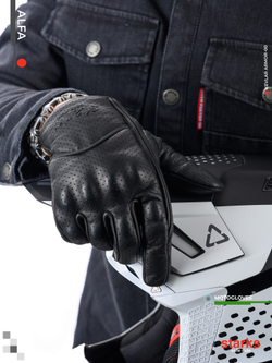 Мотоперчатки STARKS Alfa перфорированная кожа