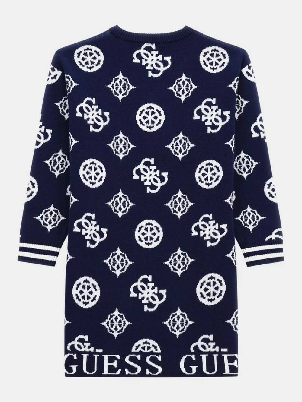 Платье трикотажное GUESS Синий/Белый орнамент Девочка