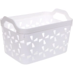 Корзина для хранения «БРУТТИ», цвет дымчатый белый, 26*17*17см (лейбл)