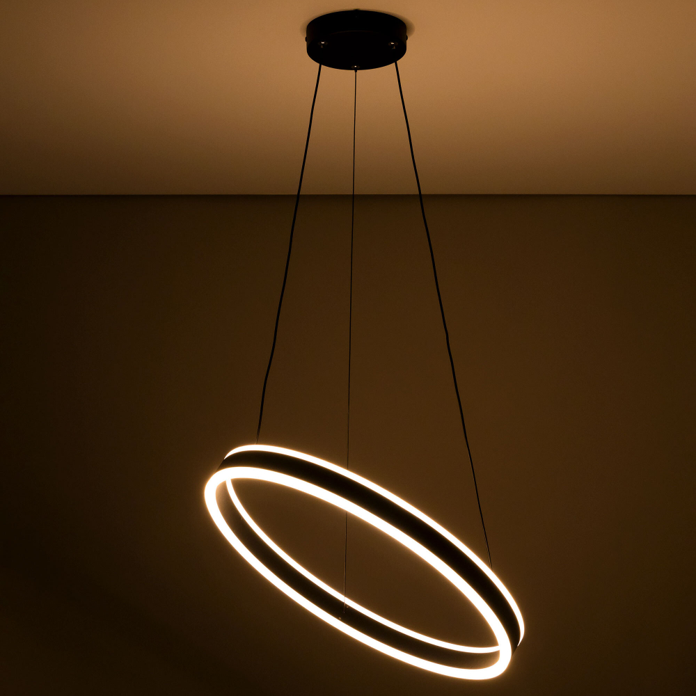 Citilux Дуэт CL719501 LED Люстра подвесная с пультом Чёрная