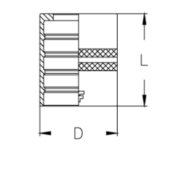 Муфта DN 25 R3 TIEFFE
