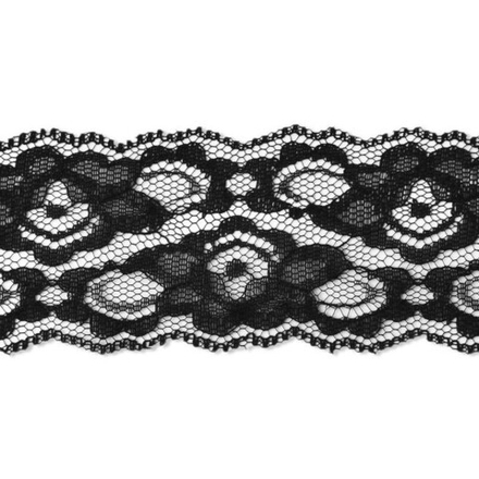 Кружево капрон ш.4см CLN 1418 черный