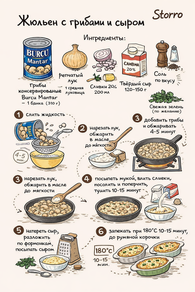 Грибы консервированные целые Burcu Mantar 310 г