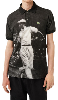 Мужское теннисное поло Lacoste Original L.12.12 René Lacoste Print Polo - black
