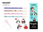 Ручка шариковая синяя 0,7мм PENGUIN (Mazari)
