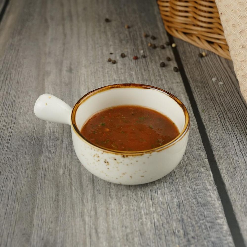 Соусник 70 мл d 7,5 см h3,5 см круглый с ручкой   Proff Cuisine [6]