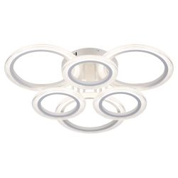 Светильник потолочный светодиодный ЭРА Модерн Ring CLL-1-90W 3K-6,5K RC WH с ДУ белый