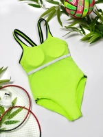 купальник слитный для бассейна спортивный утягивающий