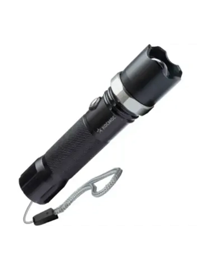 Фонарь аккум. 3Вт LED, линза, зум,анод. алюминий, USB-шнур