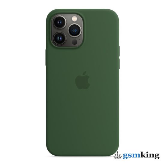 Apple Silicone Case with MagSafe iPhone 13 Pro Max Clover «Зелёный клевер» MM2P3ZE/A