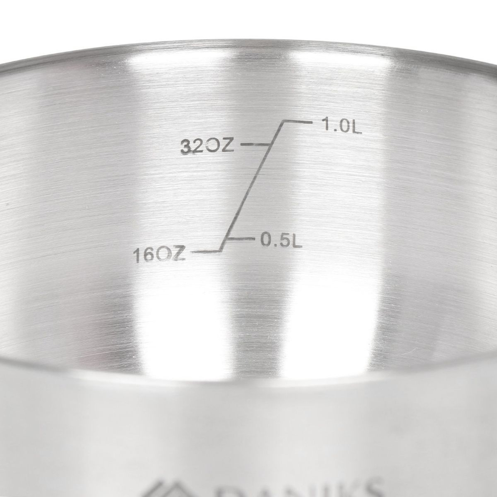 Набор посуды нерж, 6 пр, кастрюли 2.8,4.8 л, ковш 1.4 л, индукц, Daniks, Бруно, SD-A95-6