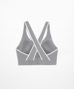 Oysho Спортивный бюстгальтер Compressive с высокой степенью поддержки, серый