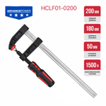 Струбцина винтовая PIT HCLF01-0200 (тип F, 200 мм, двухкомпонентная рукоятка)