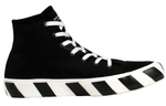 Off-White Vulcanized Hi Black Striped