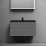 Тумба подвесная Sancos Folk 890х445х500, c двумя ящиками оснащенными доводчиками, Ergraut soft, арт.FL90ES