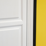 Шкаф для одежды 98х57х193, Харви, распашной двухдверный, с ящиком для вещей, со штангой и полками, в прихожую и спальню с филенкой в викторианском стиле из массива сосны, белый, Dipriz