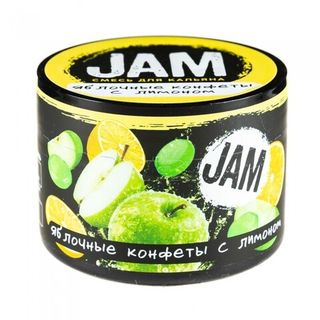 Купить Бестабачная смесь Jam - Яблочные Конфеты с Лимоном 50 г