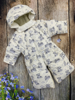 Комбинезон-трасформер детский 2в1 "Мишутка" , модель: 72-18 (Цвет: Песочный, Размер: 80)