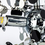 L5PL721134 Подвес пятерной линейный EXTRA 5x3x5W(led) G9  (721134 - 5 + 572164 -1) ХРОМ