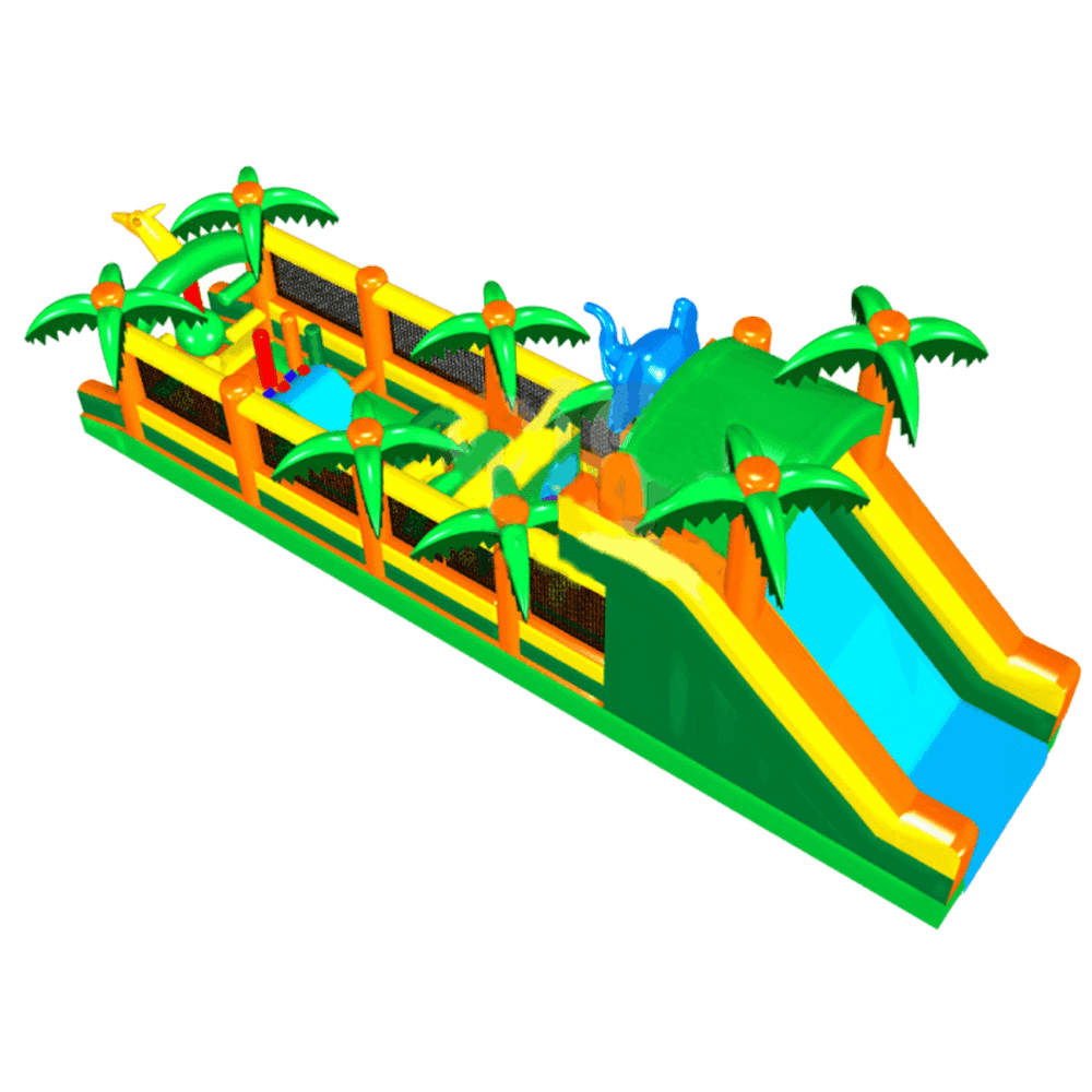 Надувная полоса препятствий "Пальмовый оазис"