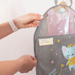 Детский чехол с карманами 80х50. Котик