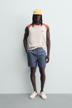 ZARA X PUKAS SURF ДЛИННЫЕ ПЛАВКИ, СИНИЙ