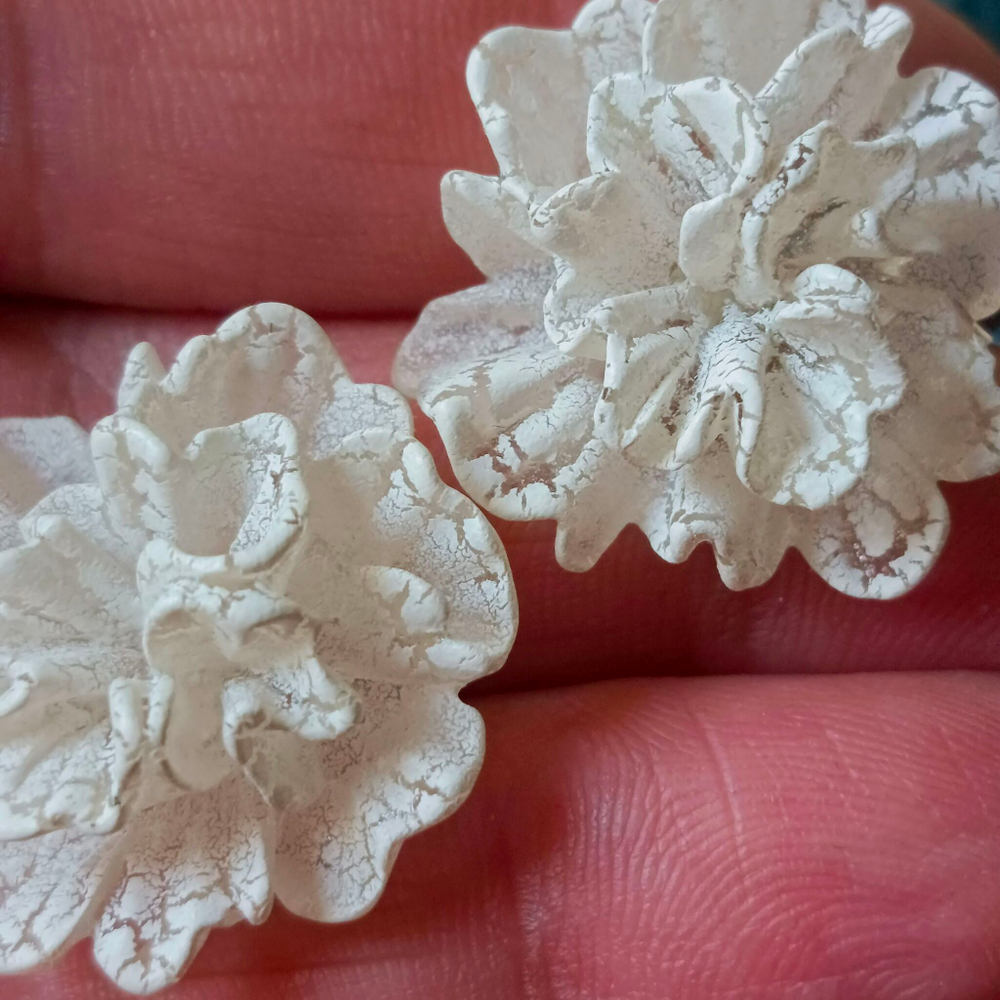 Серьги-пуссеты Ромашки