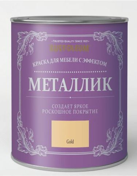 Краска для мебели с эффектом металлика Chalky Finish Metallic