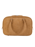 Bag ROMA M NEW suede light caramel color