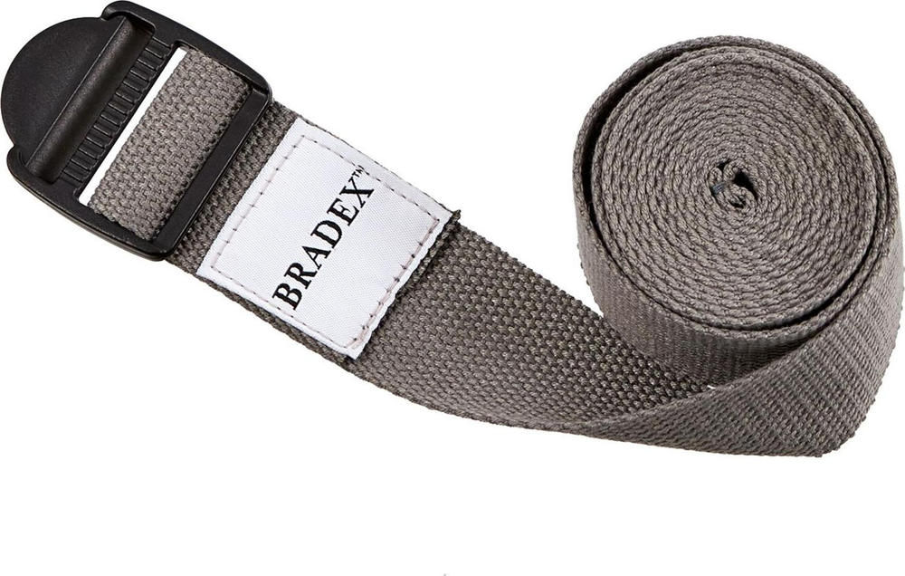 Ремешок для йоги серый