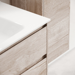 Тумба подвесная под раковину Sancos Libra, дуб галифакс натуральный 1190х450х500 мм