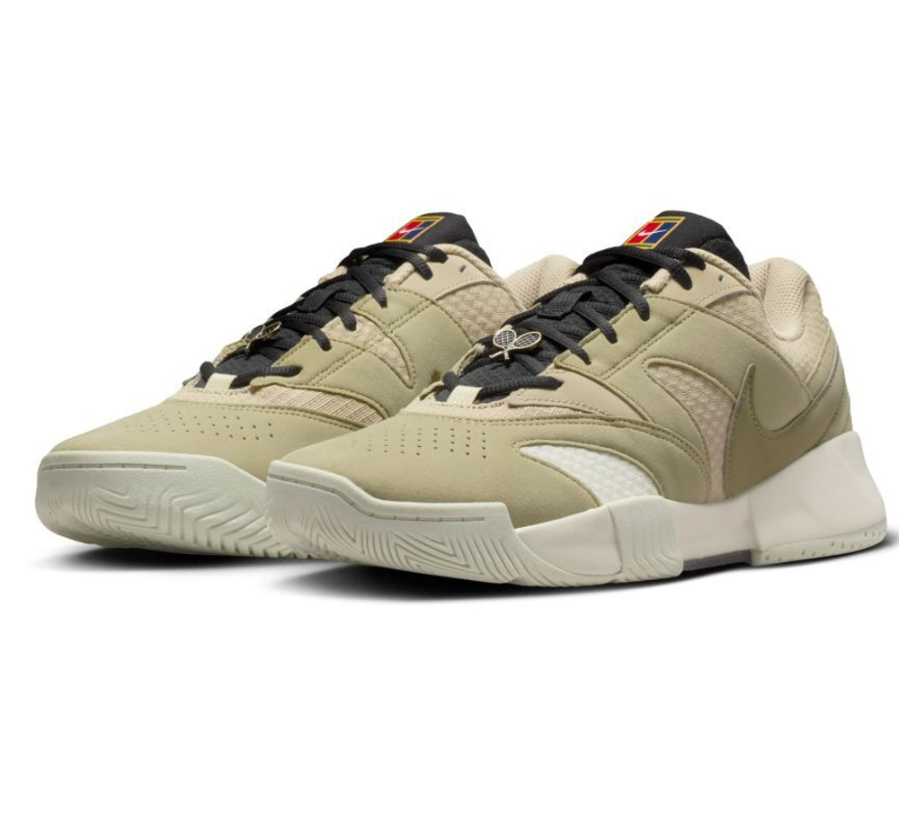 Мужские кроссовки теннисные Nike Court Lite 4 Heritage - desert khaki/medium olive