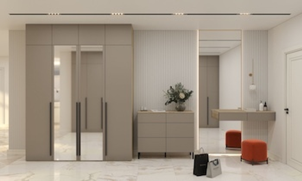 Комод для одежды с 5 ящиками Сиэтл, бежевый