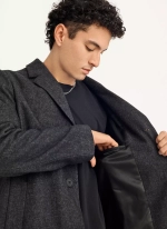 Мужское пальто DKNY Wool Blend Notch Collar