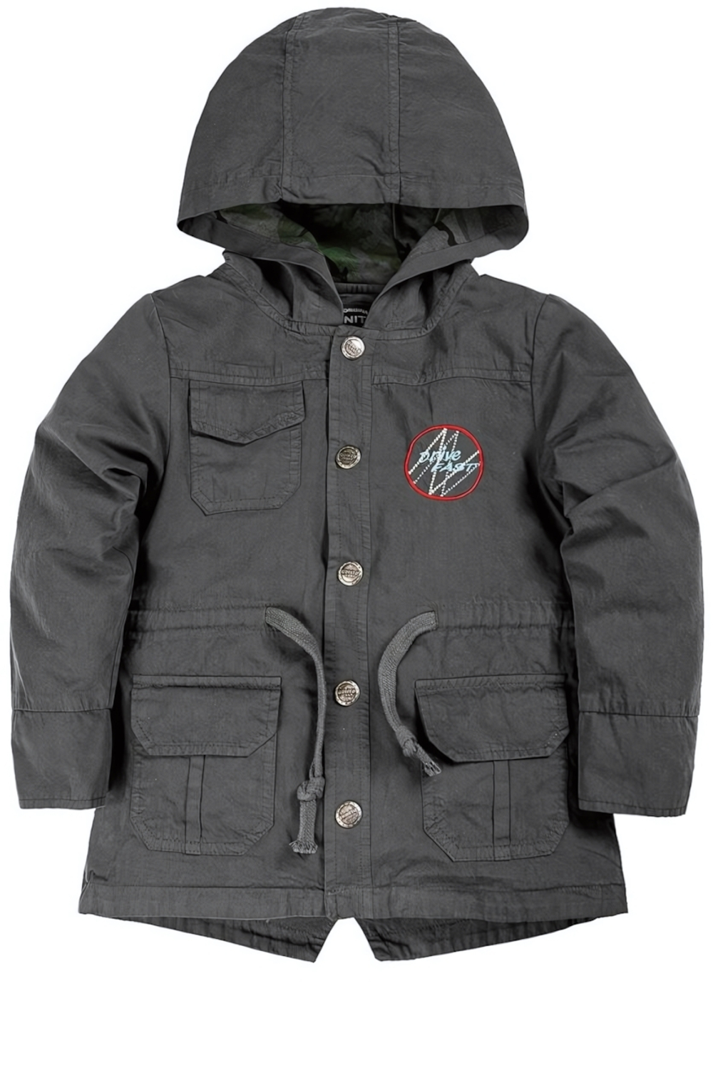 Куртка для мальчиков Парка 92 темно-серый (BONITO KIDS)